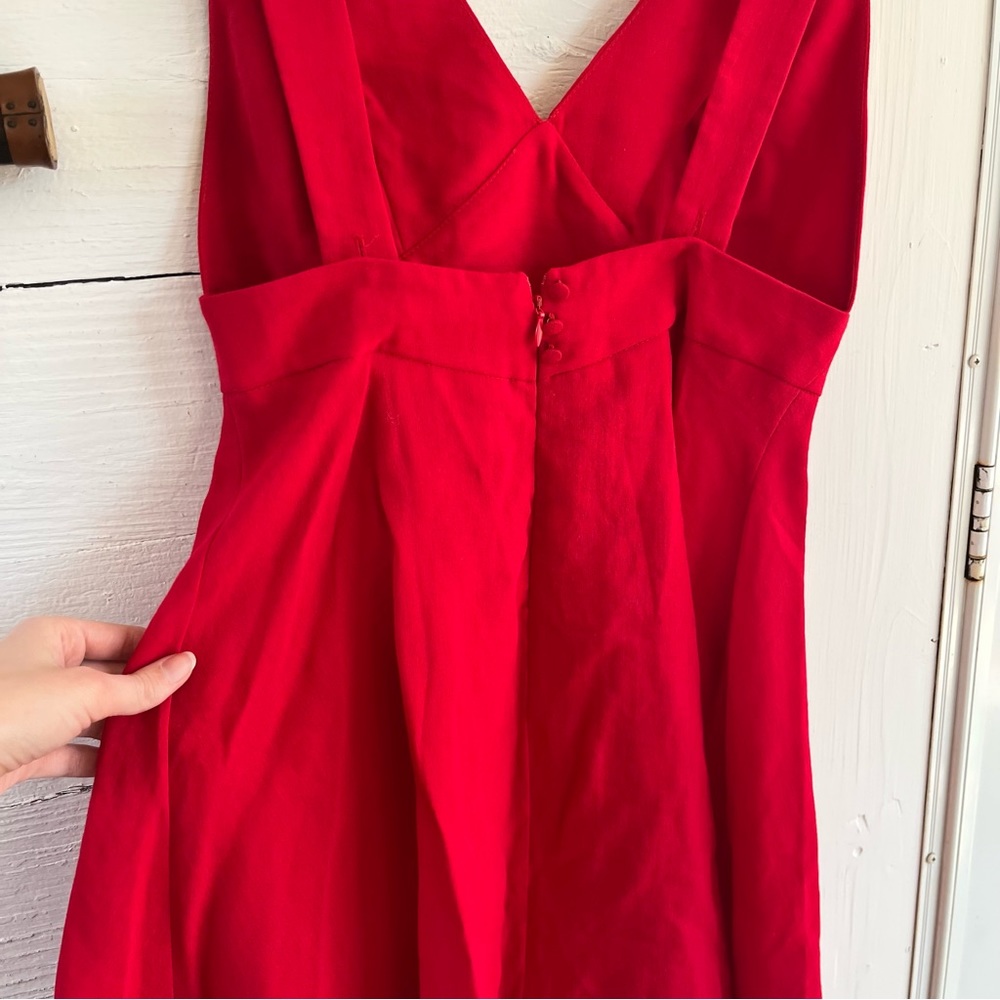 Designer Red Dress - Picture 8 of 11